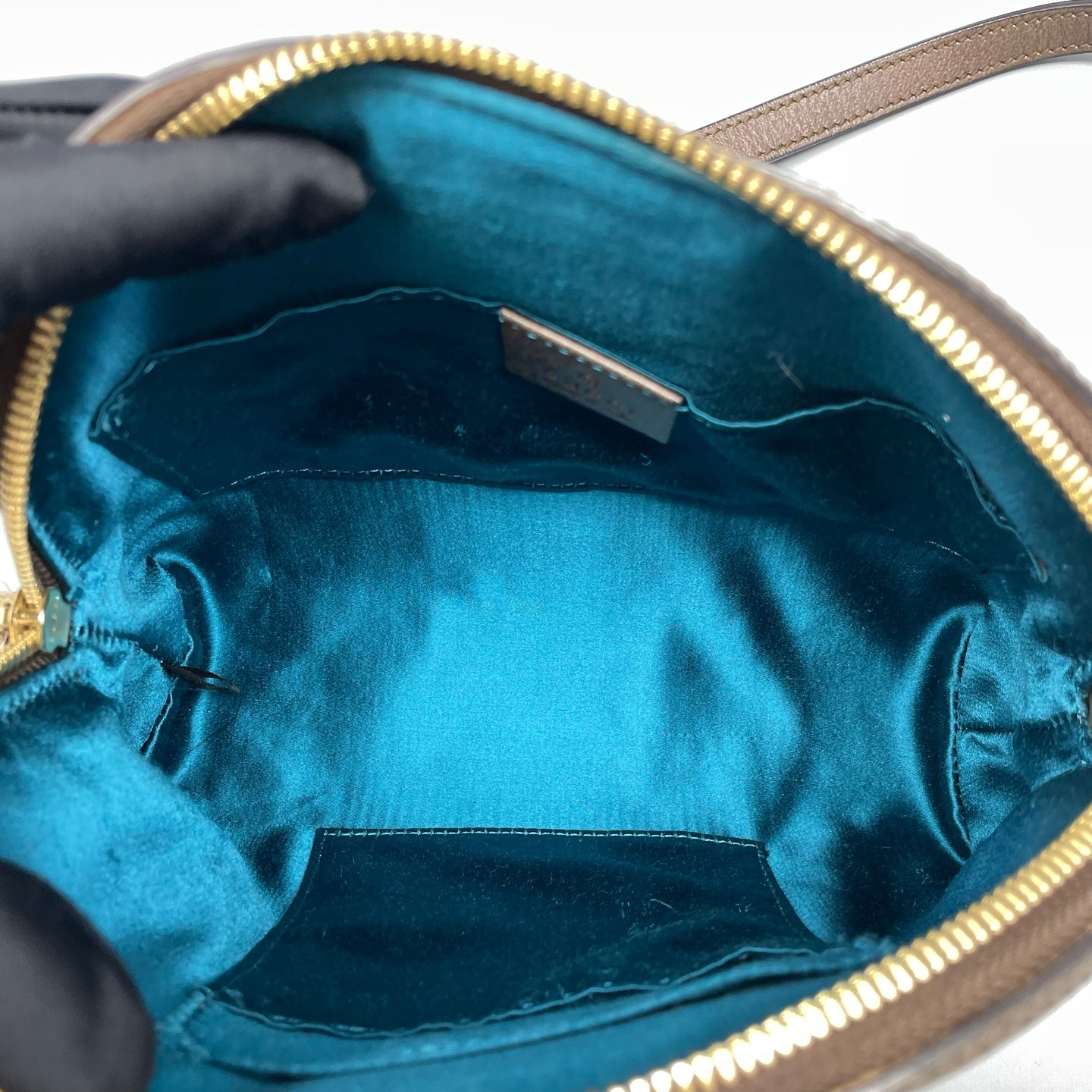 Gucci - Ophidia GG Supreme Mini Dome Shoulder Bag - GG Supreme canvas with leather trim - Ebony brown with beige GG Supreme canvas, and red/green Web stripe - (mini)