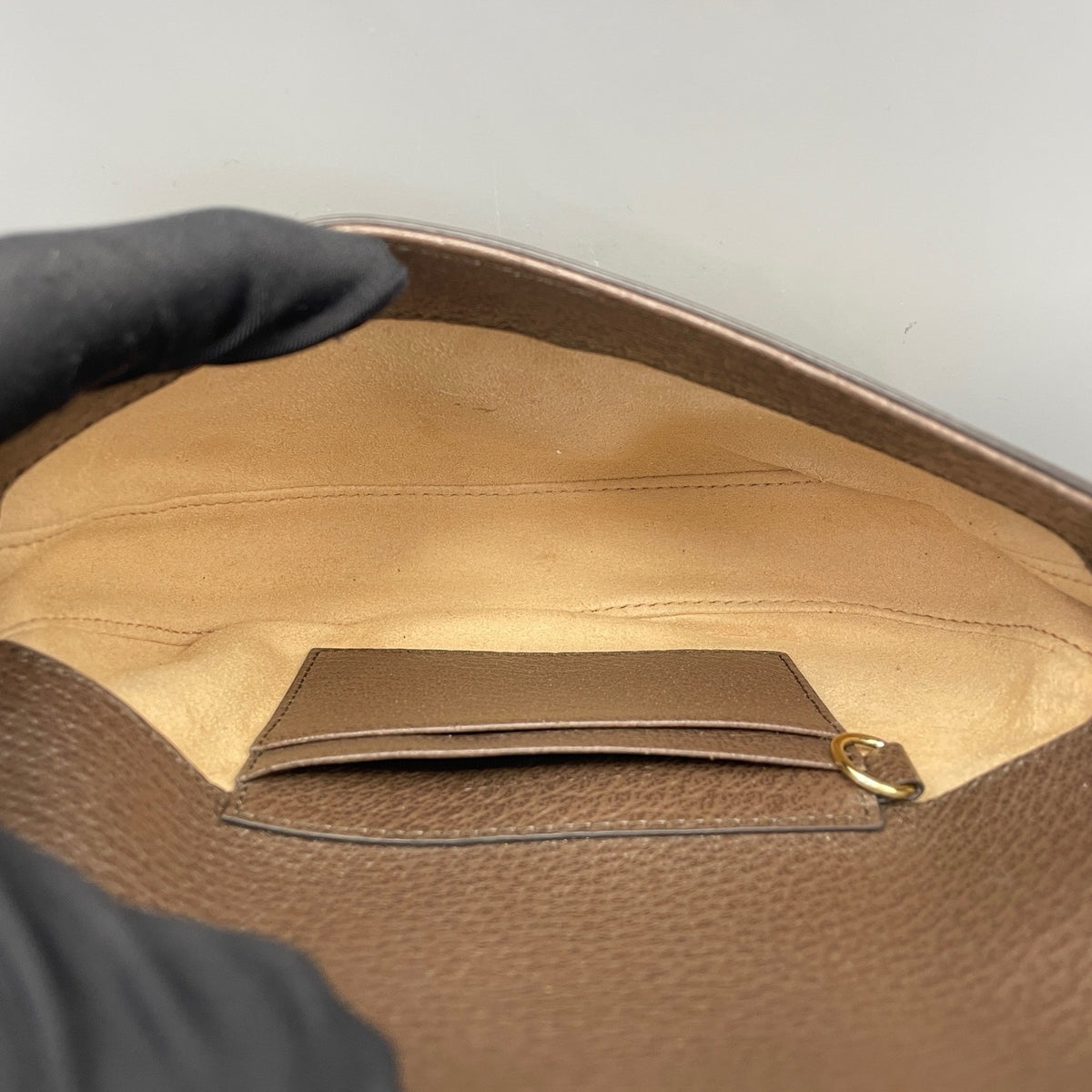 Gucci - Ophidia Half Moon Bag - Cloth - Brown - (mini)