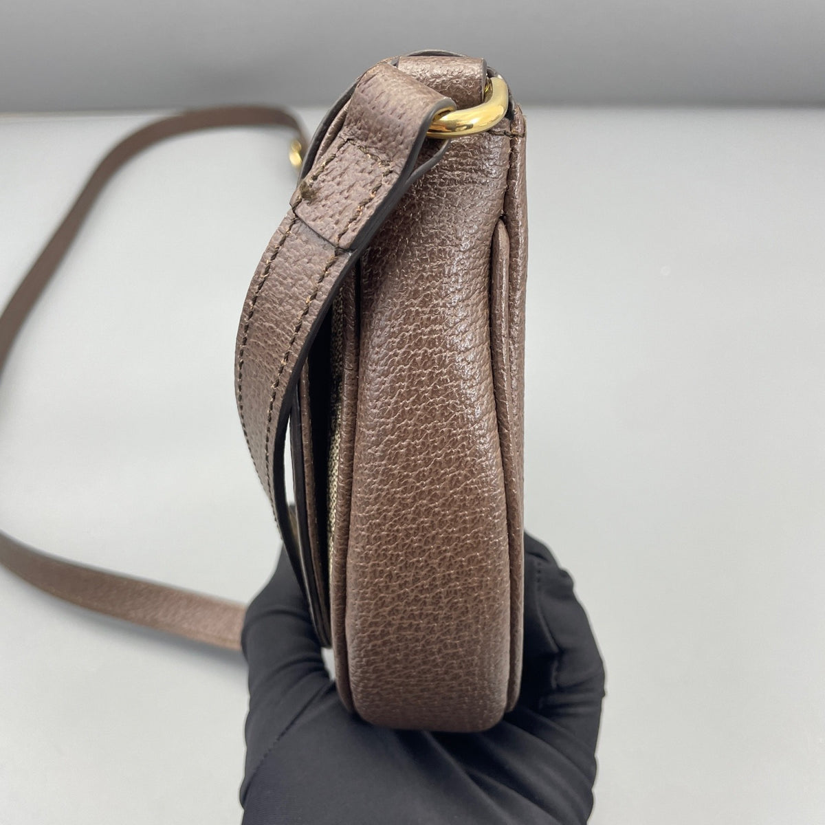 Gucci - Ophidia Half Moon Bag - Cloth - Brown - (mini)