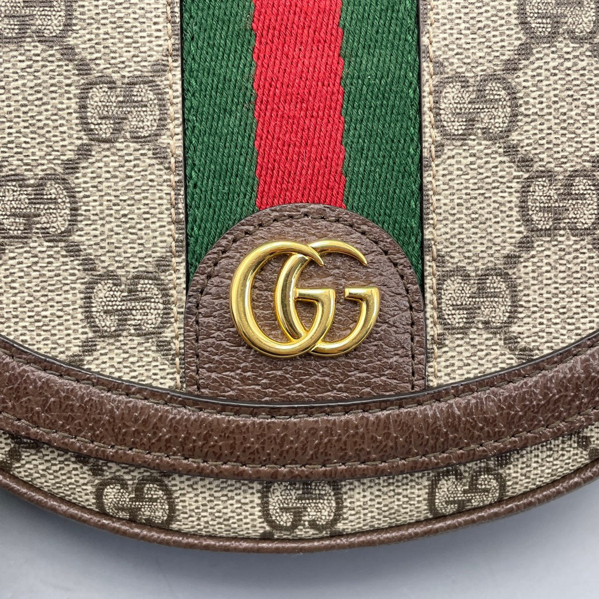 Gucci - Ophidia Half Moon Bag - Cloth - Brown - (mini)