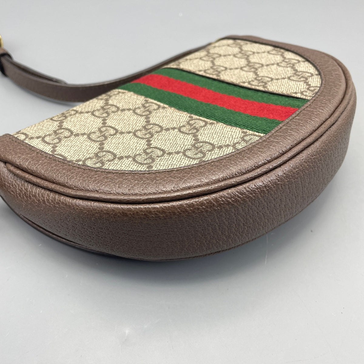 Gucci - Ophidia Half Moon Bag - Cloth - Brown - (mini)