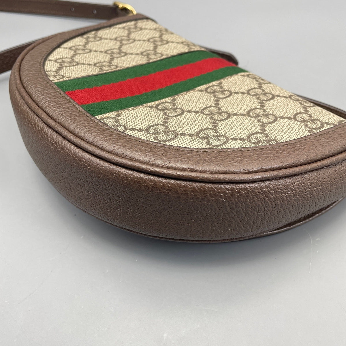 Gucci - Ophidia Half Moon Bag - Cloth - Brown - (mini)