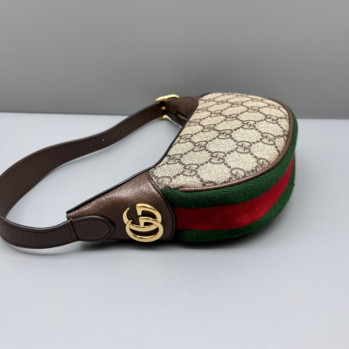 Gucci - Ophidia Half-Moon Bag - Synthetic - Brown - (mini)