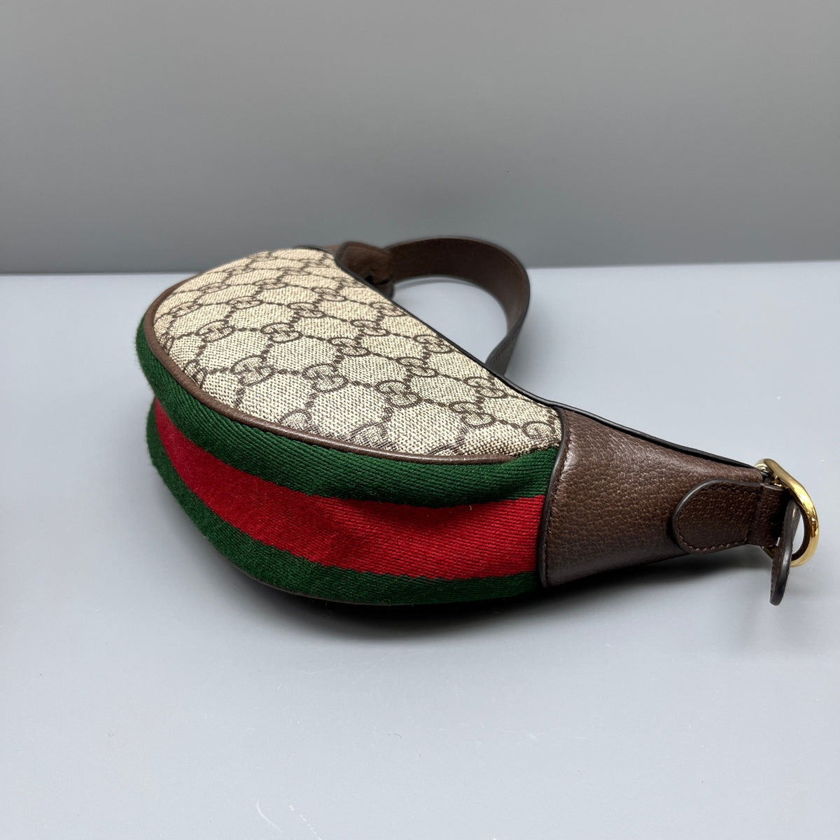 Gucci - Ophidia Half-Moon Bag - Synthetic - Brown - (mini)
