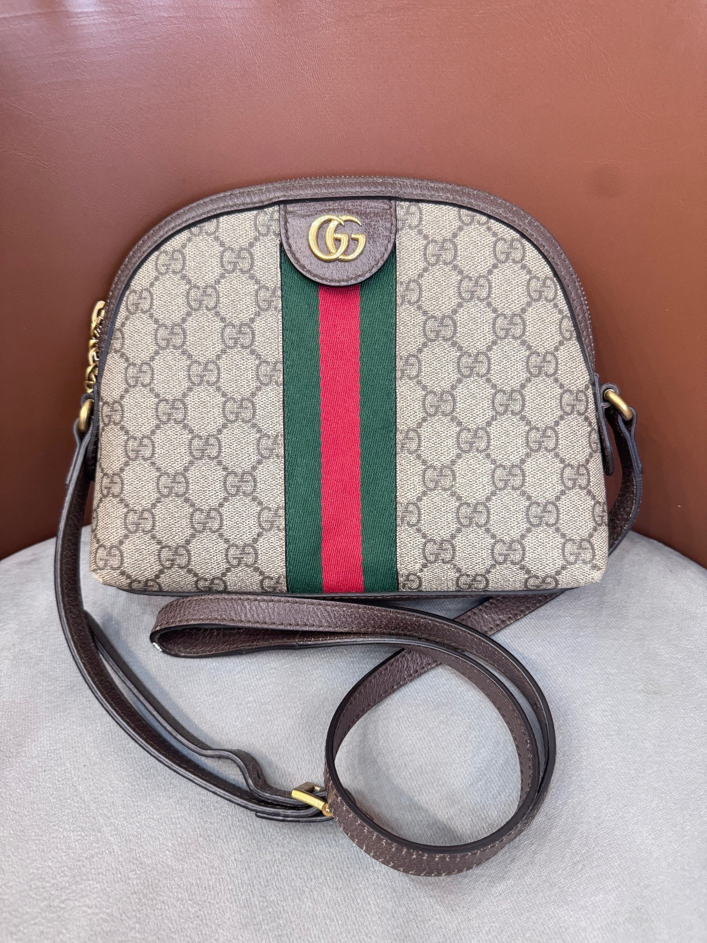 Gucci - Ophidia - Leather - Beige - (small)