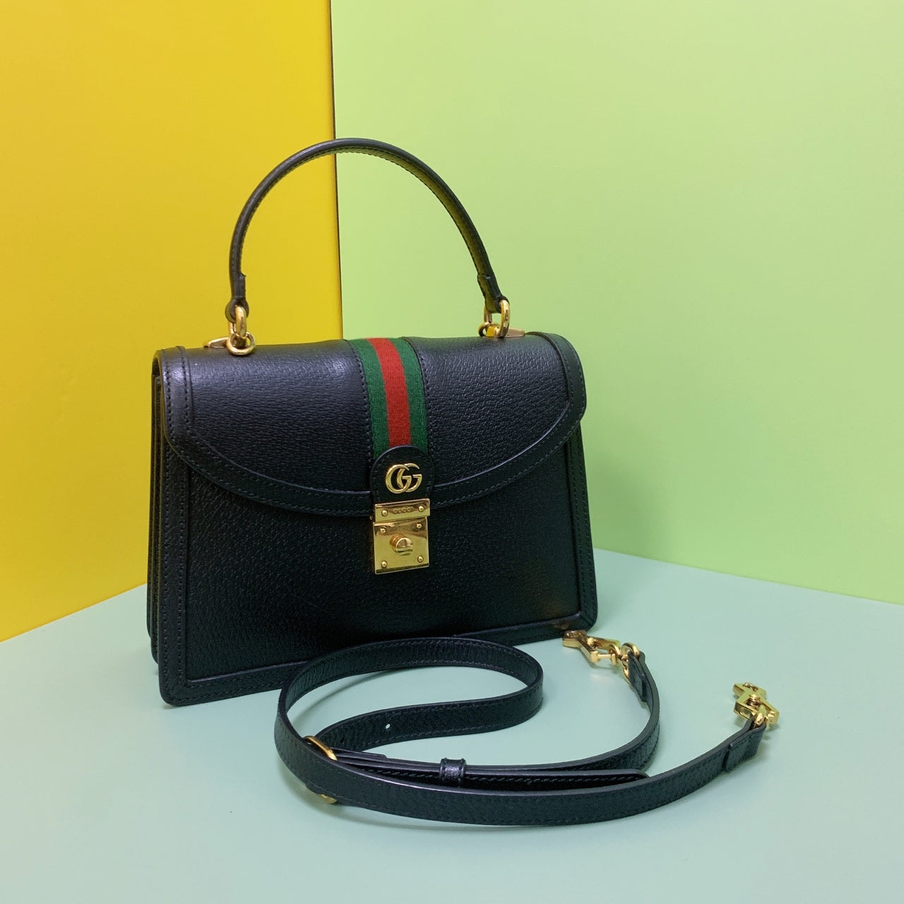 Gucci - Ophidia - Leather - Black - (small)
