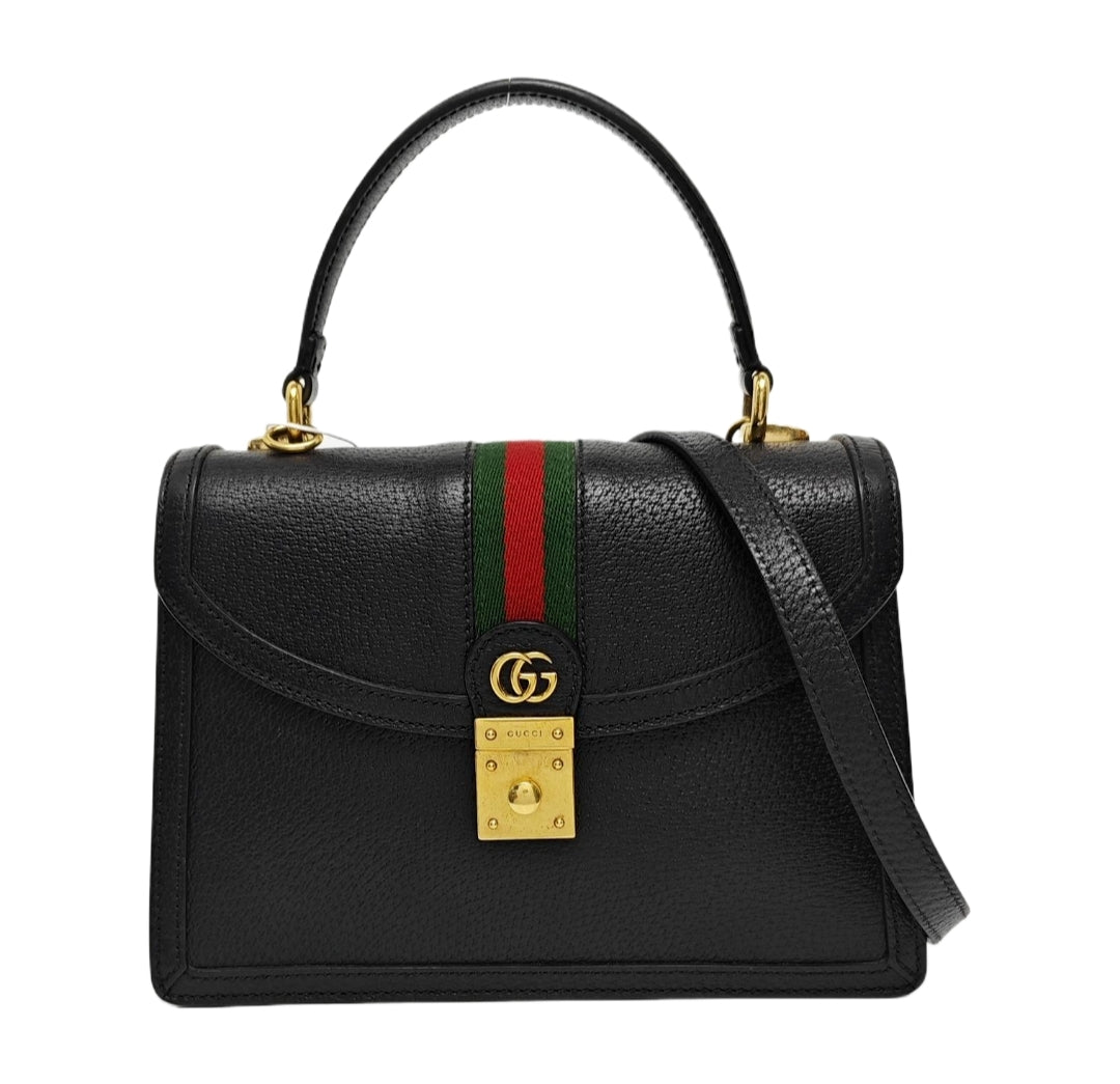 Gucci - Ophidia - Leather - Black - (small)