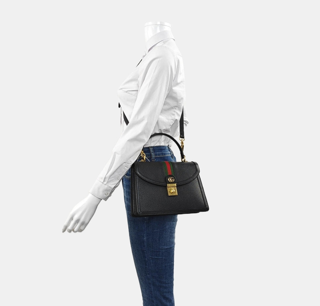 Gucci - Ophidia - Leather - Black - (small)