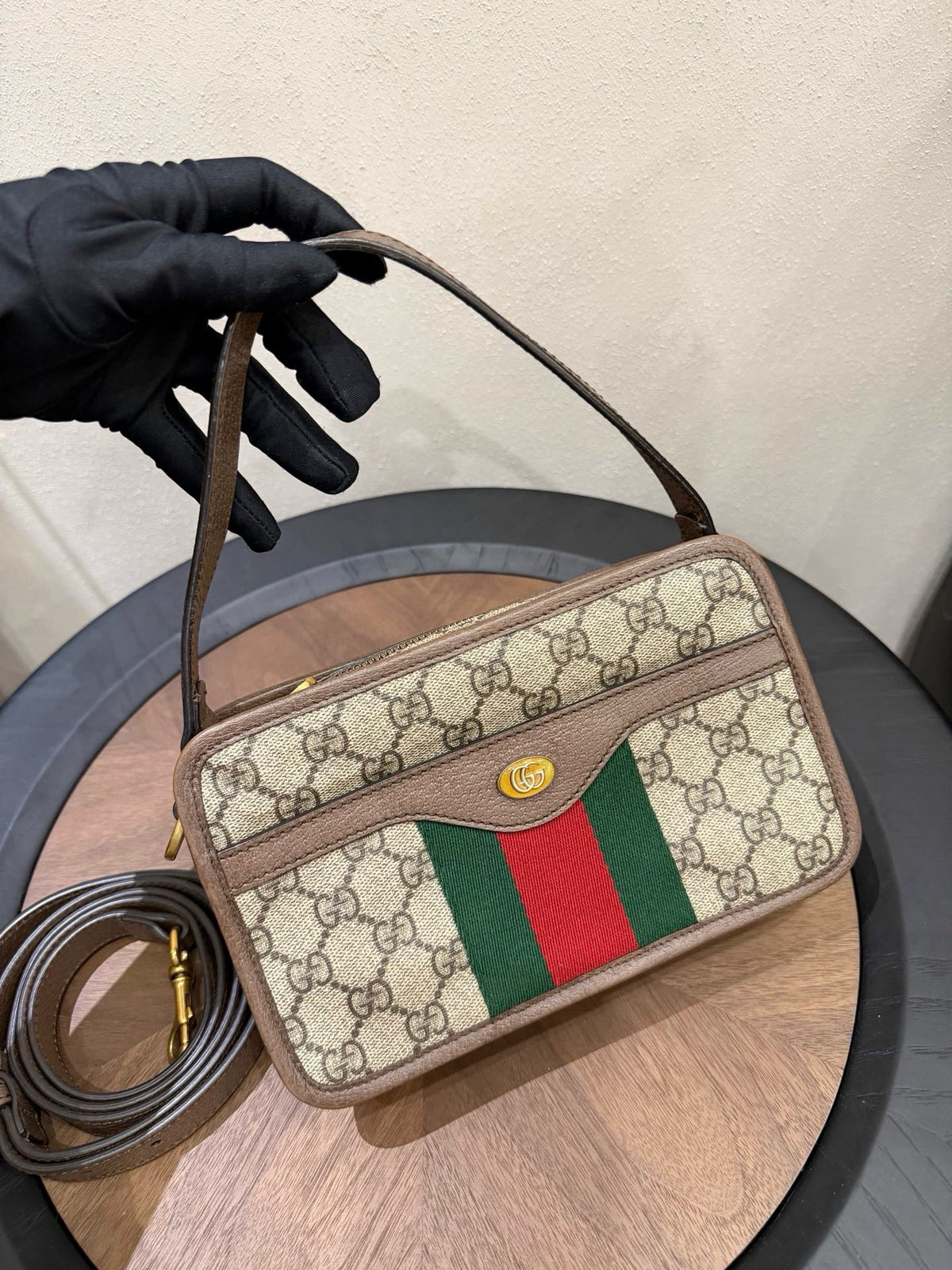 Gucci - Ophidia - Leather - Brown - (small)