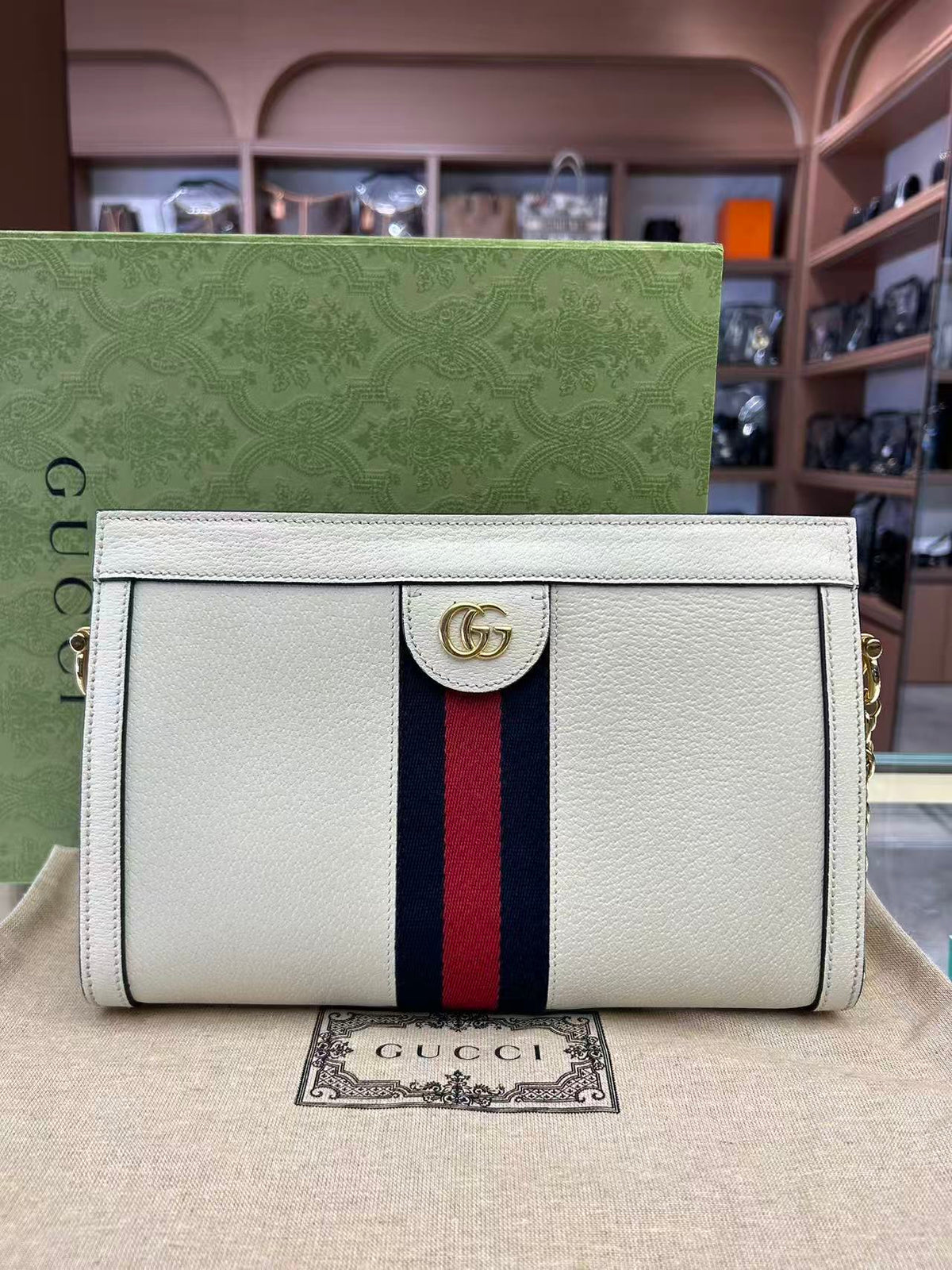 Gucci - Ophidia - Leather - White - (medium)