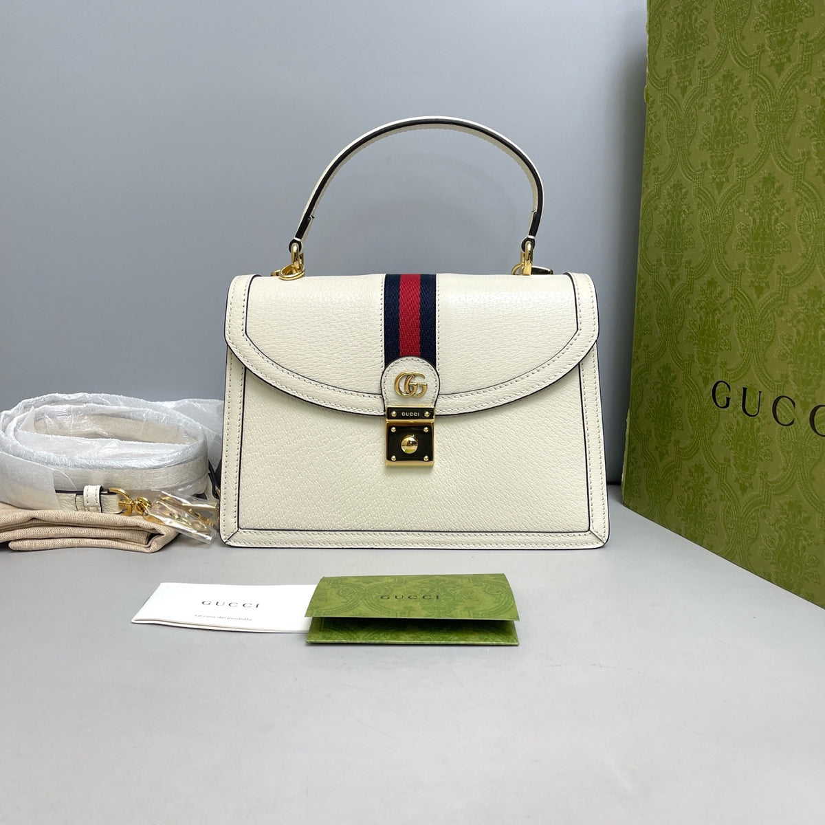 Gucci - Ophidia - Leather - White - (Small)