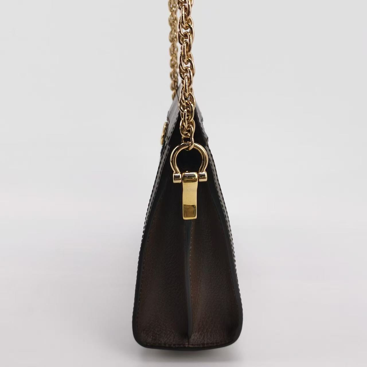 Gucci - Ophidia Medium Shoulder Bag - GG Supreme canvas with leather trim - Brown - (medium)
