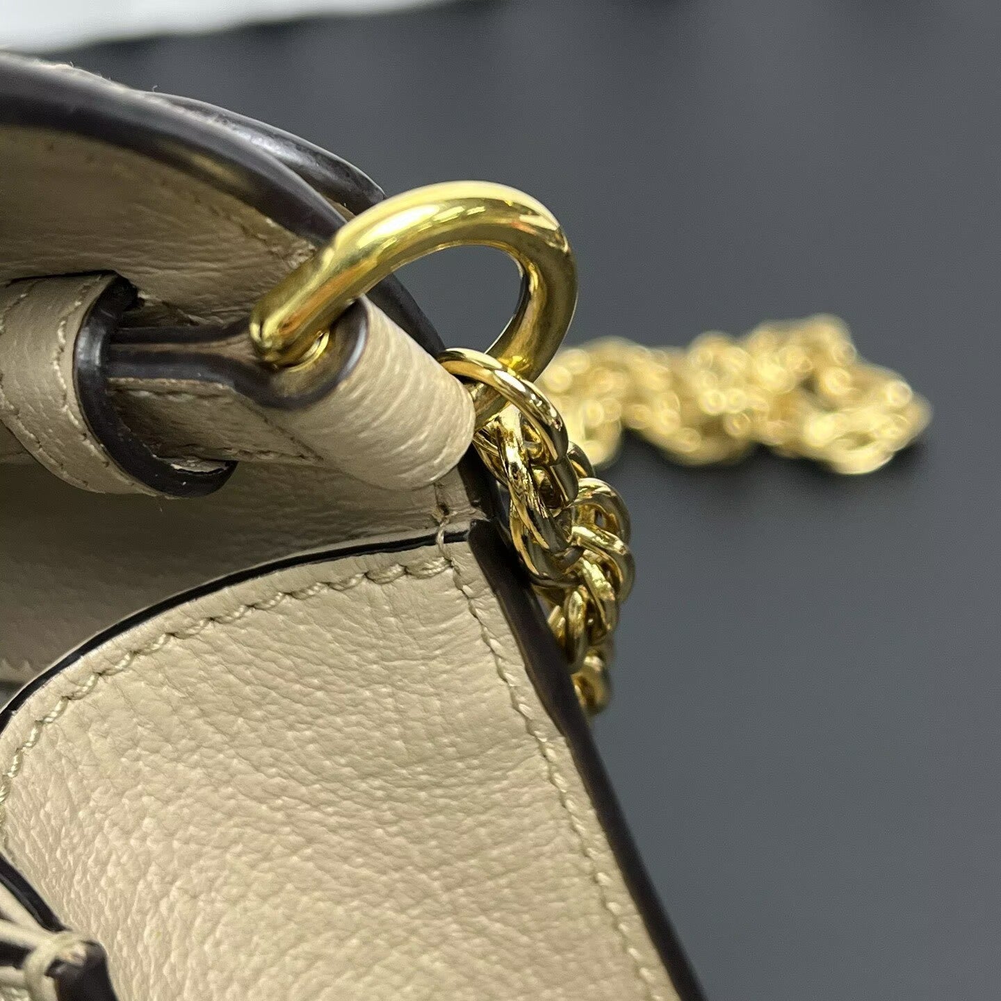 Gucci - Ophidia Mini Chain Bag - GG Supreme canvas with leather trim - Beige with Web stripe - (mini)
