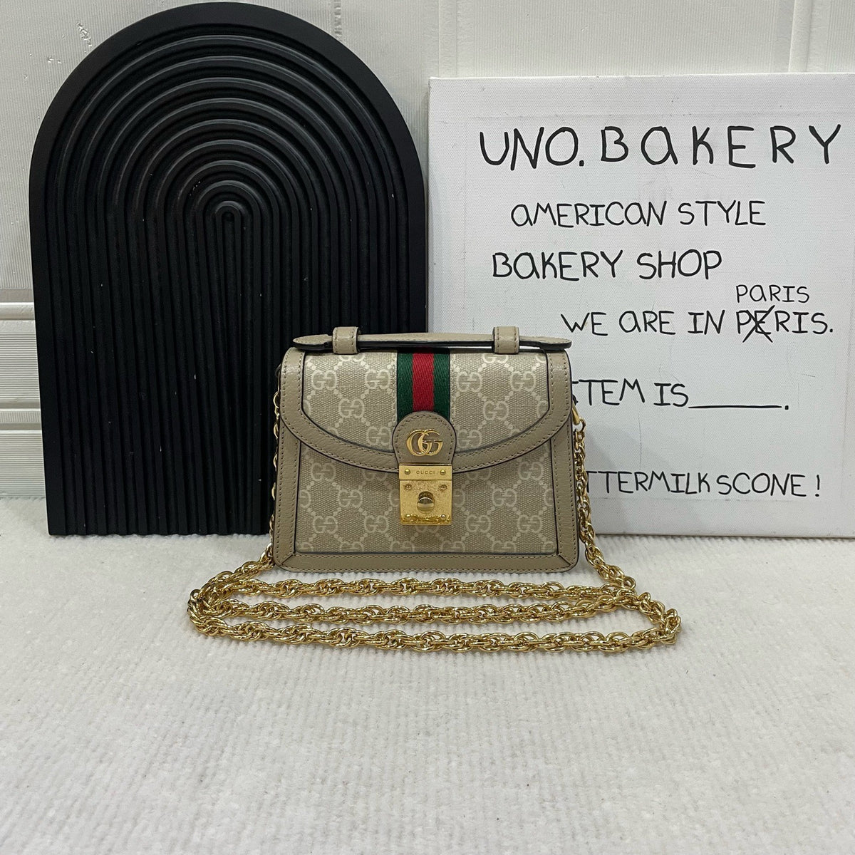 Gucci - Ophidia Mini - Cloth - Beige - (mini)