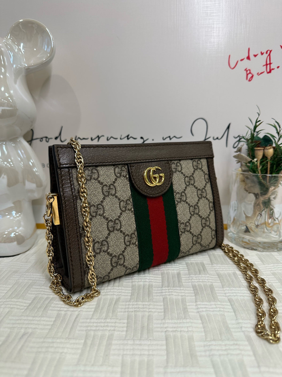 Gucci - Ophidia Mini - Cloth - Beige - (mini)
