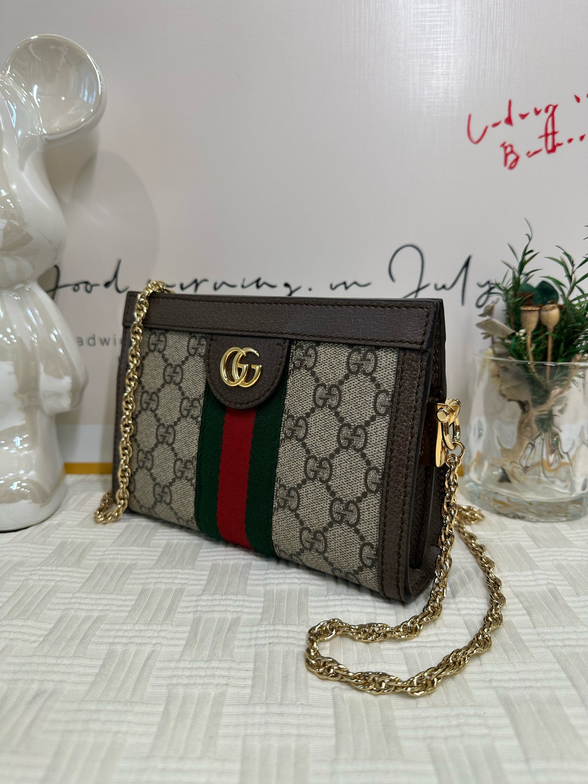 Gucci - Ophidia Mini - Cloth - Beige - (mini)