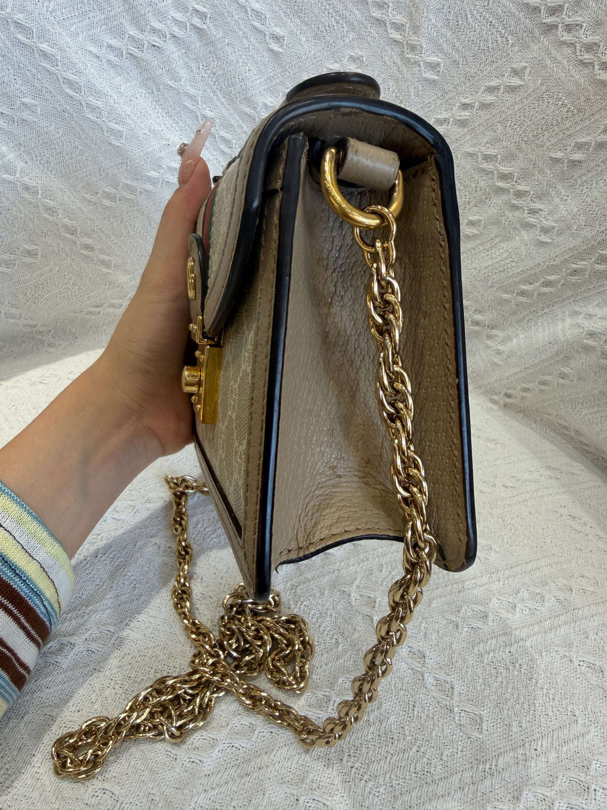 Gucci - Ophidia Mini - Cloth - Beige - (Mini)