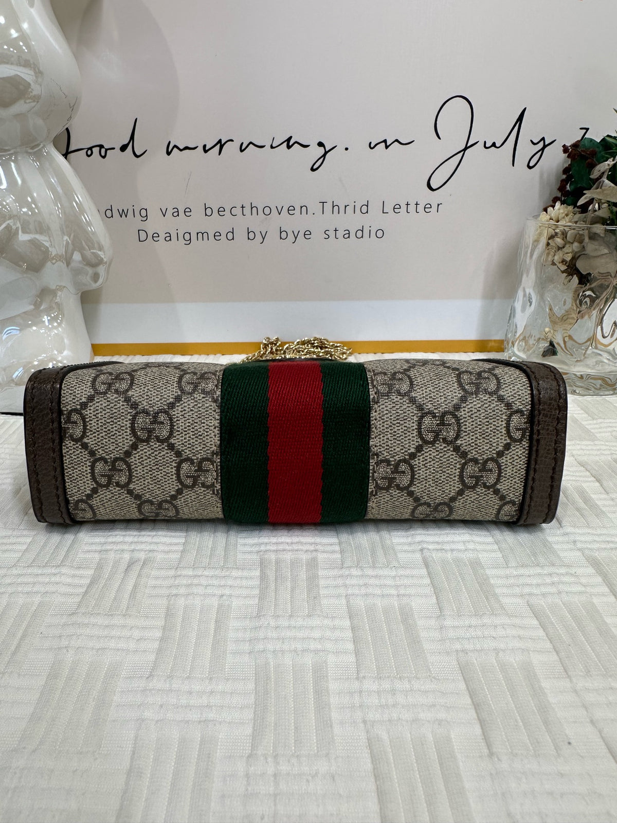 Gucci - Ophidia Mini - Cloth - Beige - (mini)