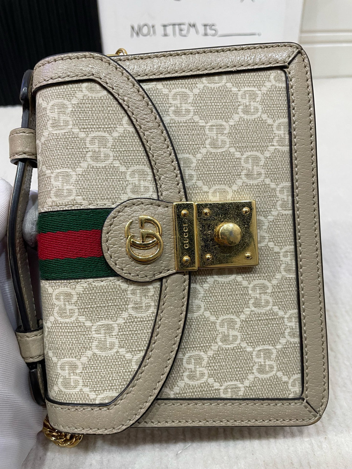 Gucci - Ophidia Mini - Cloth - Beige - (mini)