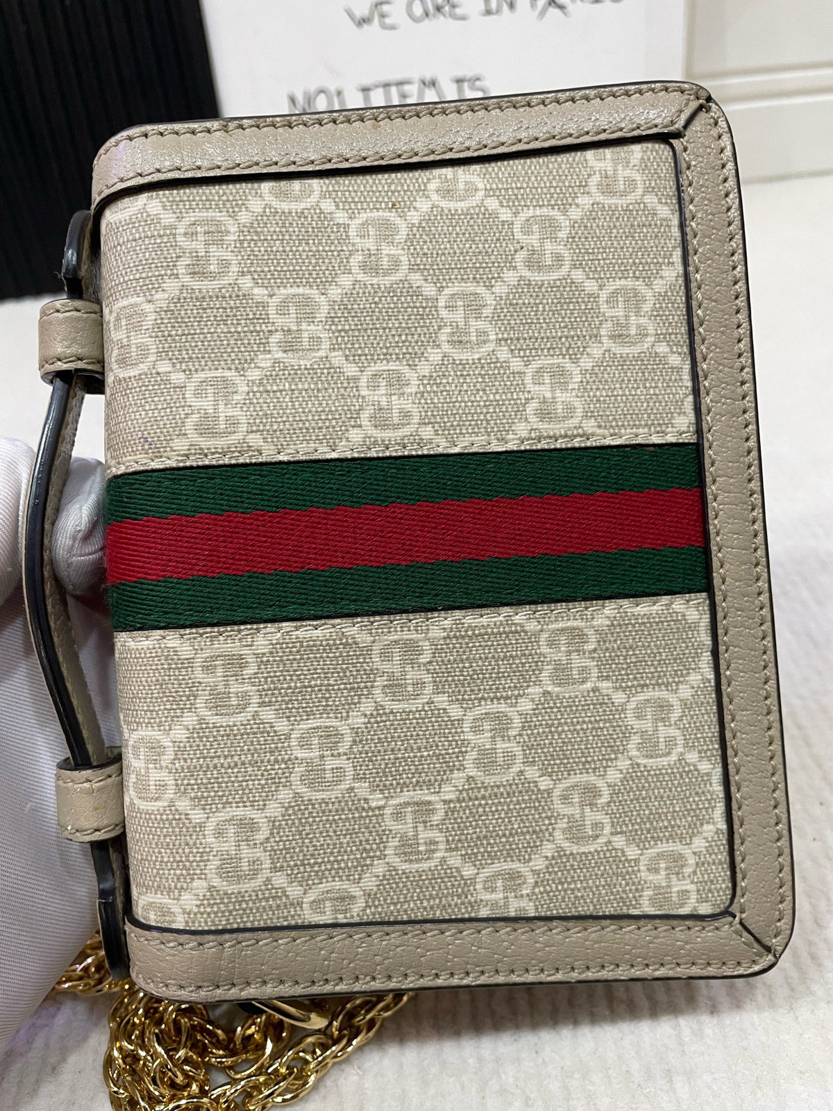 Gucci - Ophidia Mini - Cloth - Beige - (mini)
