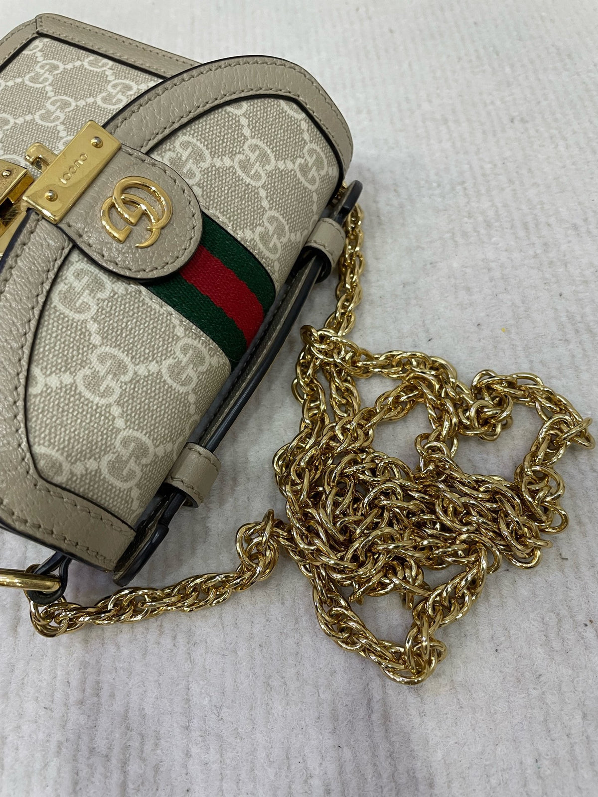 Gucci - Ophidia Mini - Cloth - Beige - (mini)
