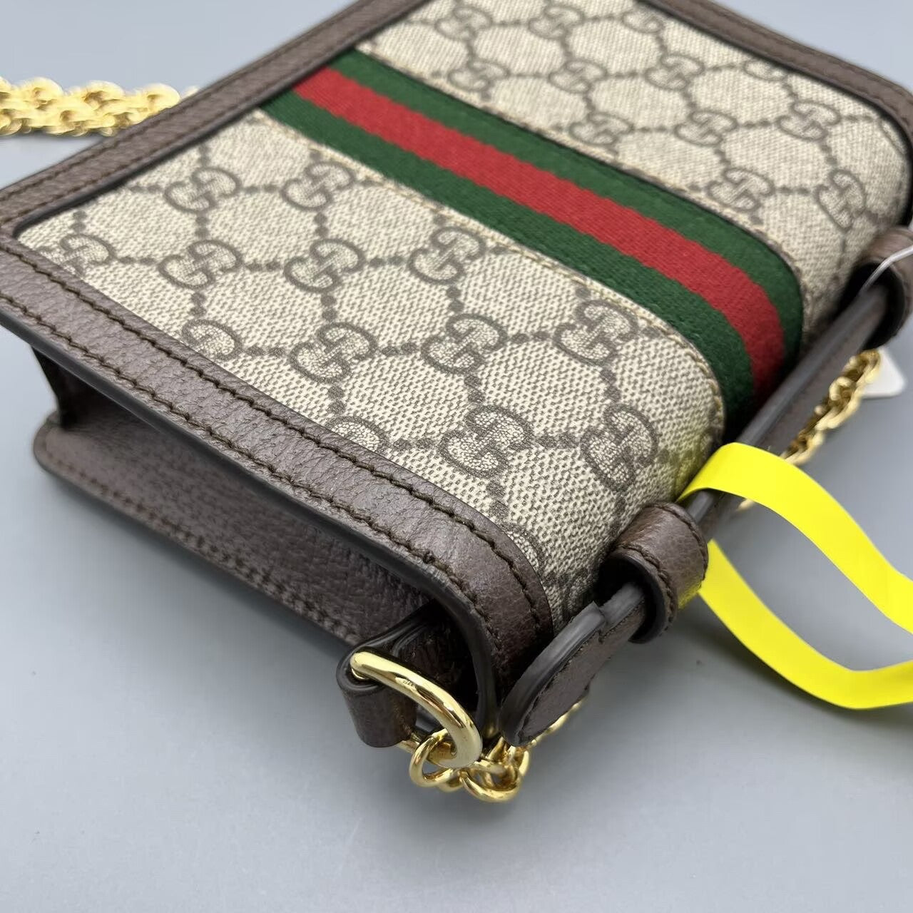Gucci - Ophidia Mini Messenger Bag - GG Supreme coated canvas with leather trim - Brown - (mini)