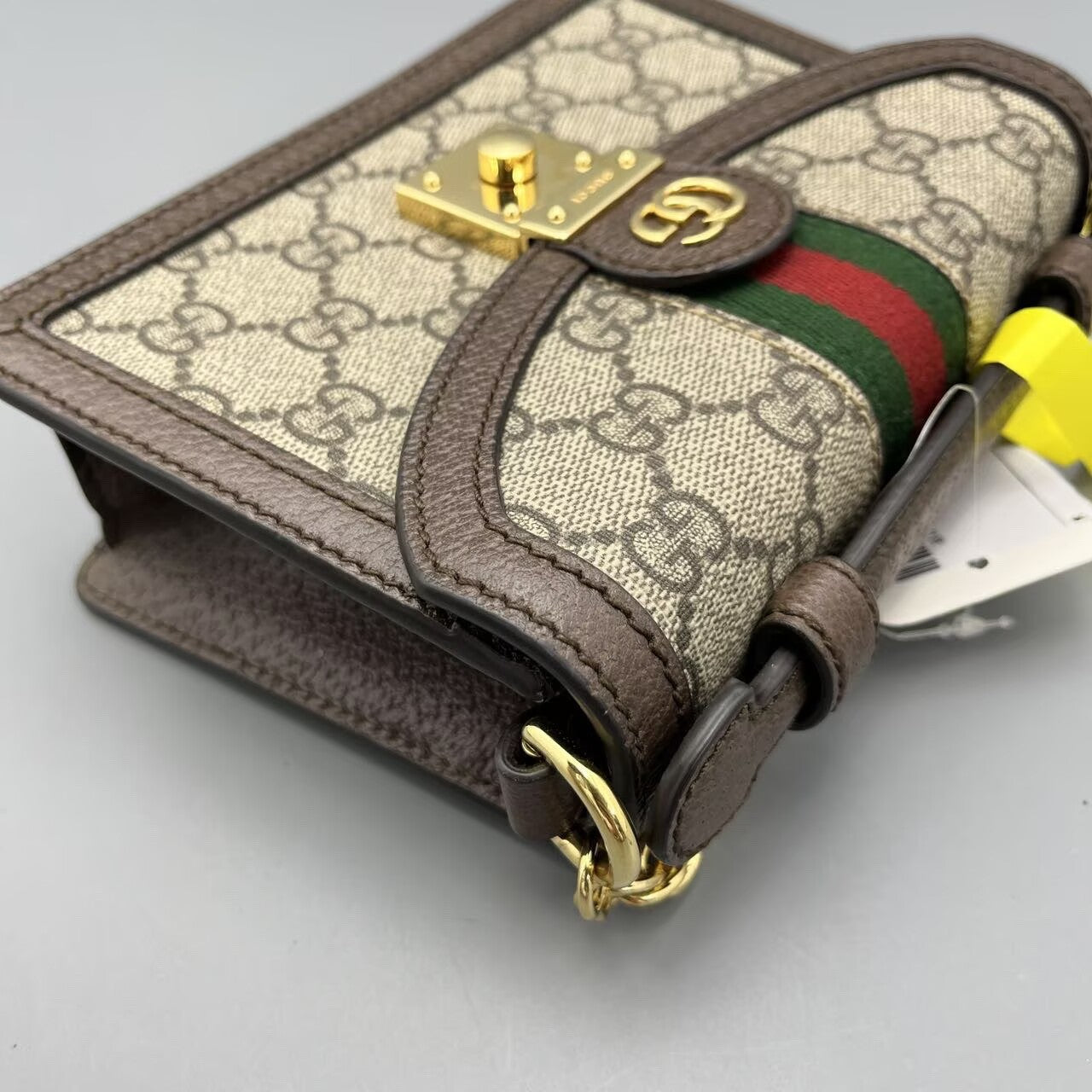 Gucci - Ophidia Mini Messenger Bag - GG Supreme coated canvas with leather trim - Brown - (mini)