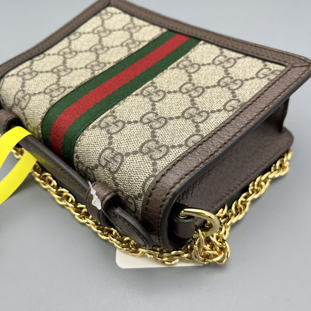 Gucci - Ophidia Mini Messenger Bag - GG Supreme coated canvas with leather trim - Brown - (mini)
