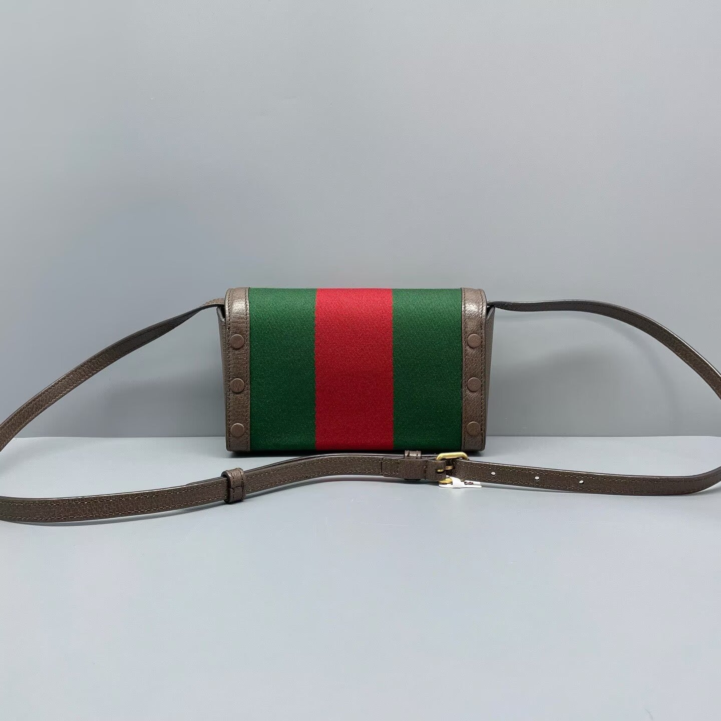 Gucci - Ophidia Mini Shoulder Bag - Canvas and leather - Green, Red, and Brown - (mini)