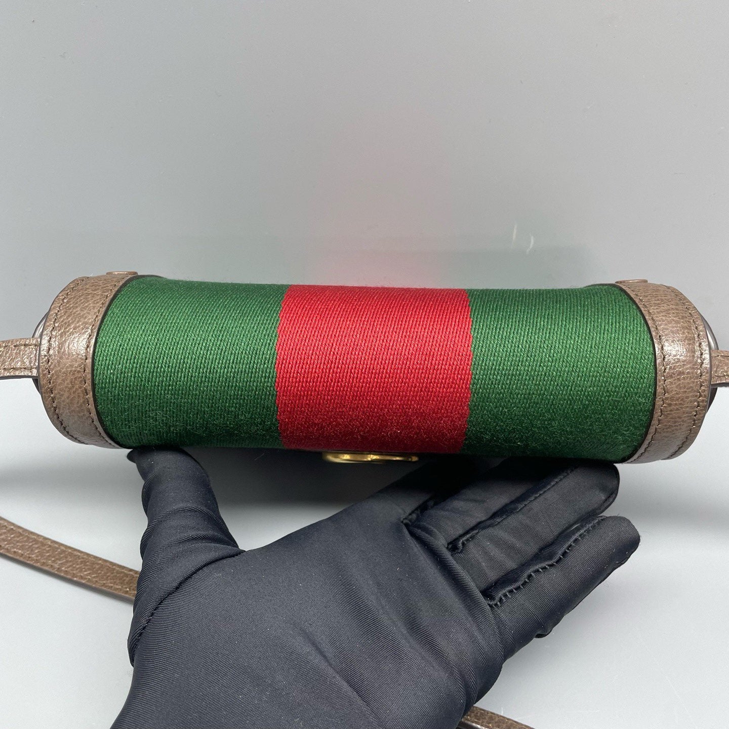 Gucci - Ophidia Mini Shoulder Bag - Canvas and leather - Green, Red, and Brown - (mini)