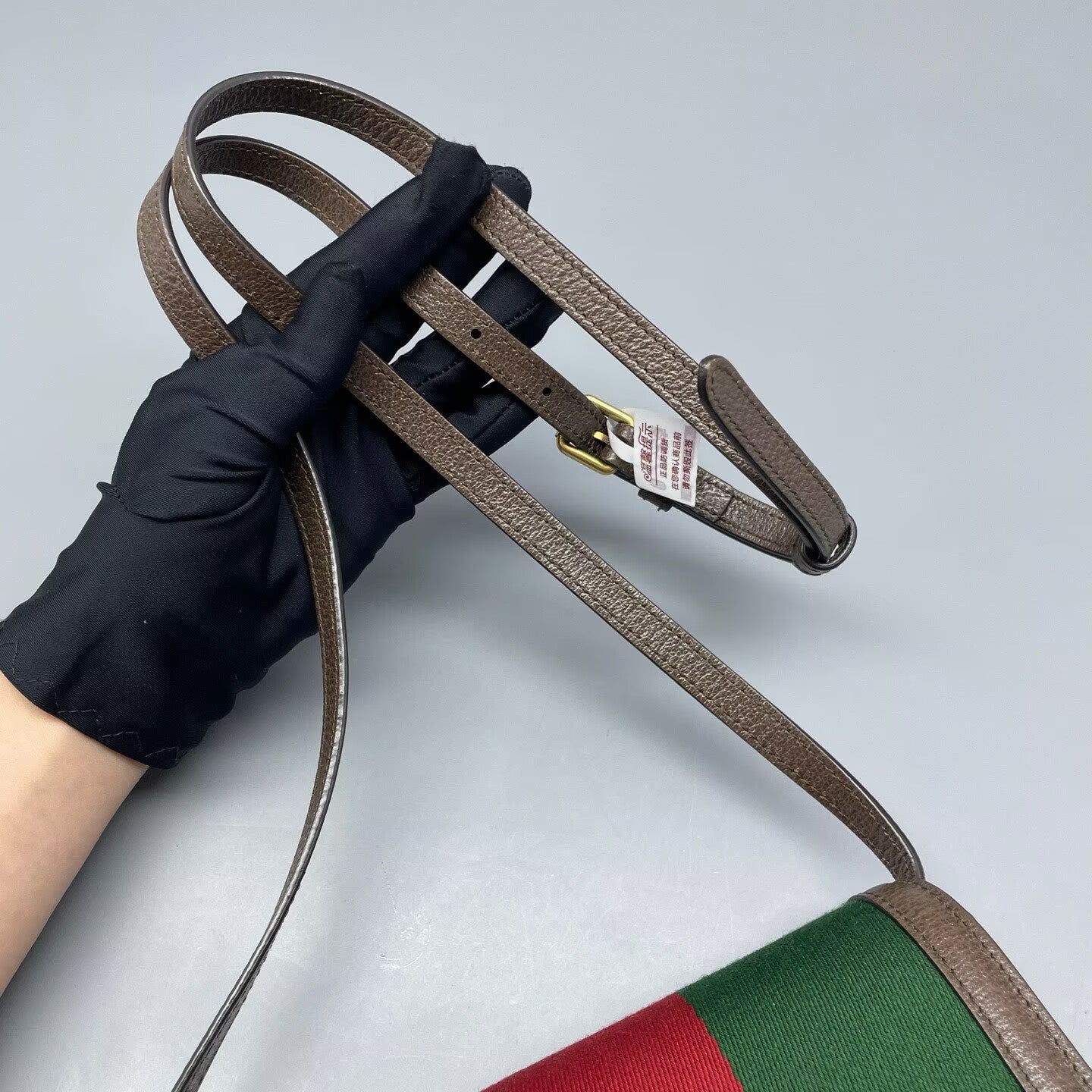 Gucci - Ophidia Mini Shoulder Bag - Canvas and leather - Green, Red, and Brown - (mini)