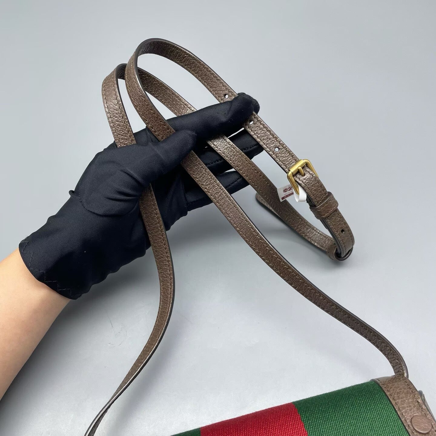 Gucci - Ophidia Mini Shoulder Bag - Canvas and leather - Green, Red, and Brown - (mini)