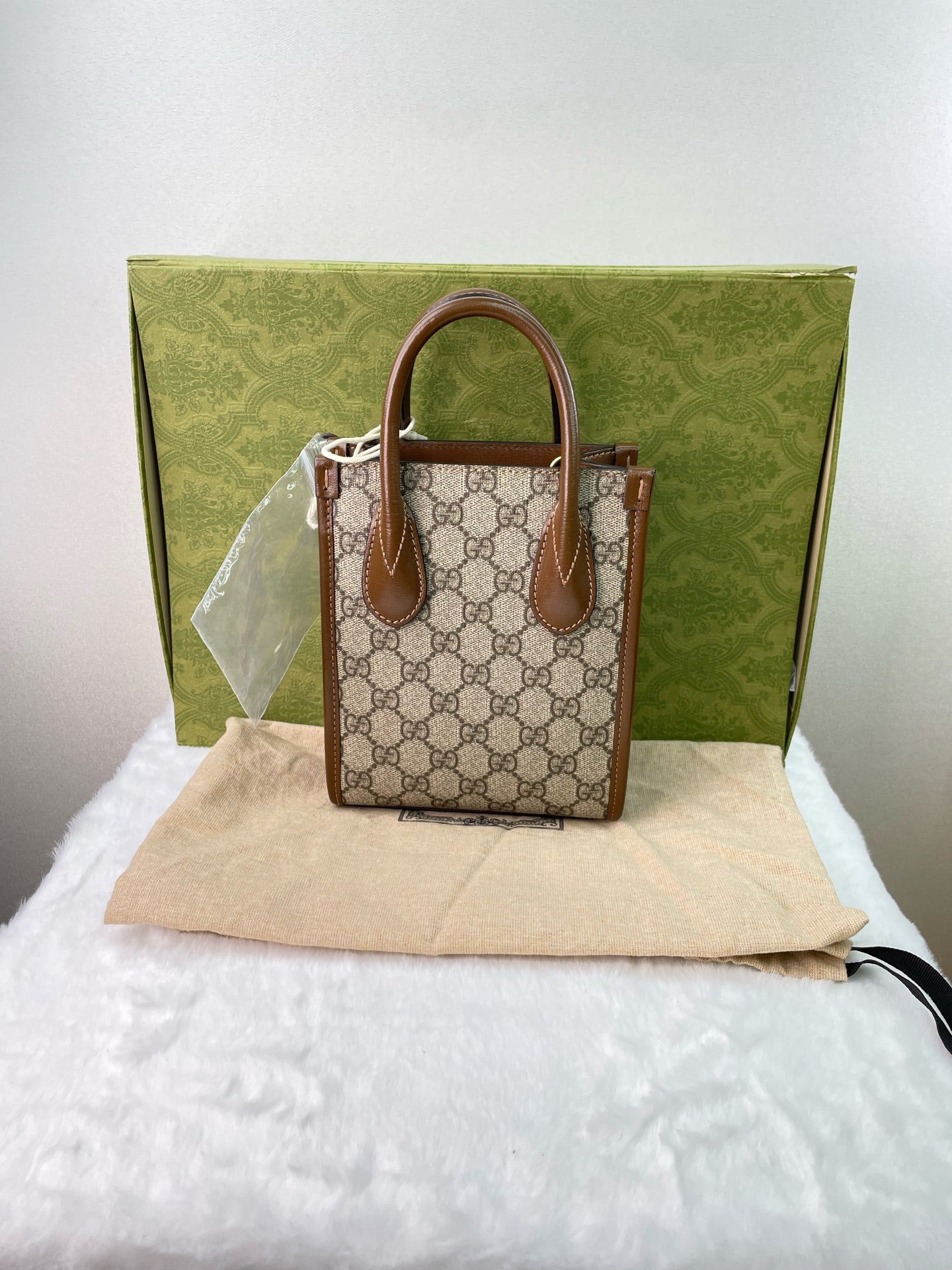Gucci - Ophidia Mini Tote - Cloth - Beige - (mini)