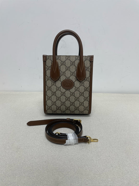 Gucci - Ophidia Mini Tote - Cloth - Brown - (mini)