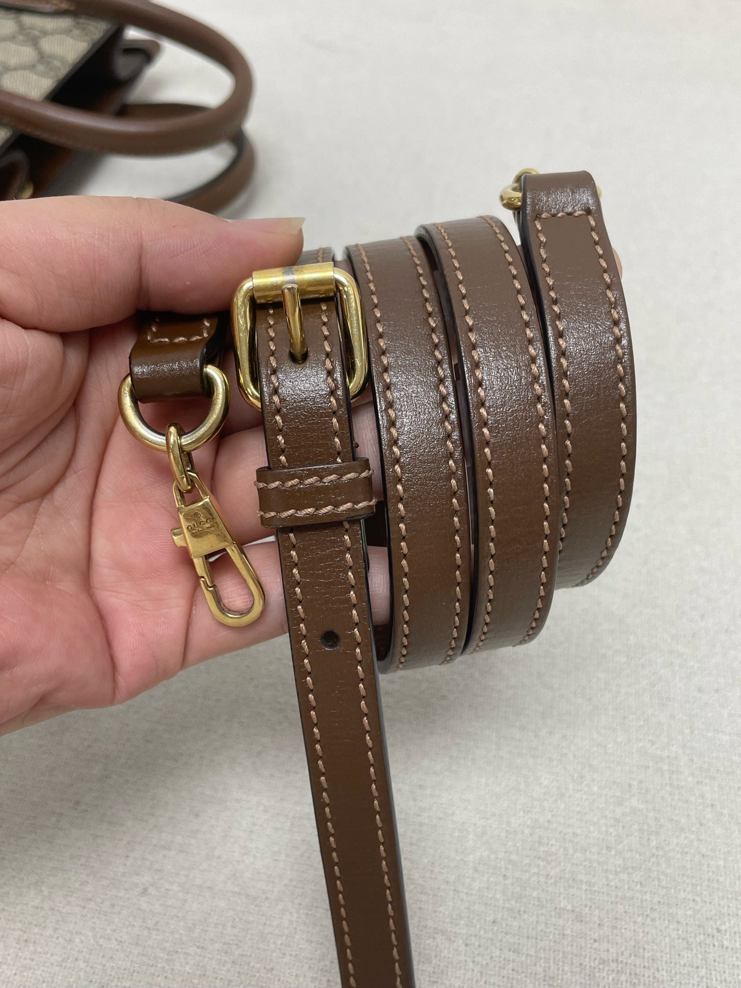 Gucci - Ophidia Mini Tote - Cloth - Brown - (mini)