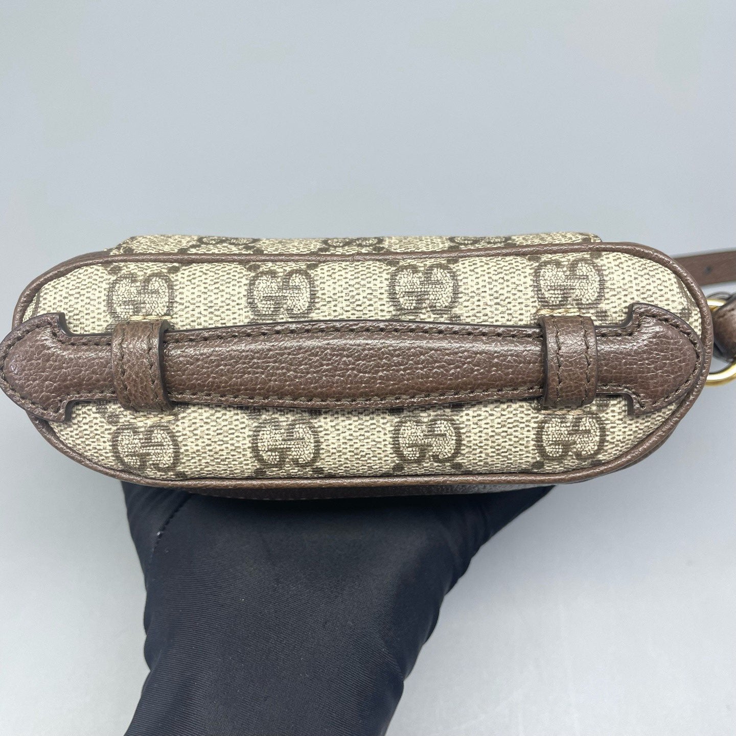 Gucci - Ophidia Mini Vanity Case - GG Supreme canvas with leather trim - Beige and ebony - (mini)