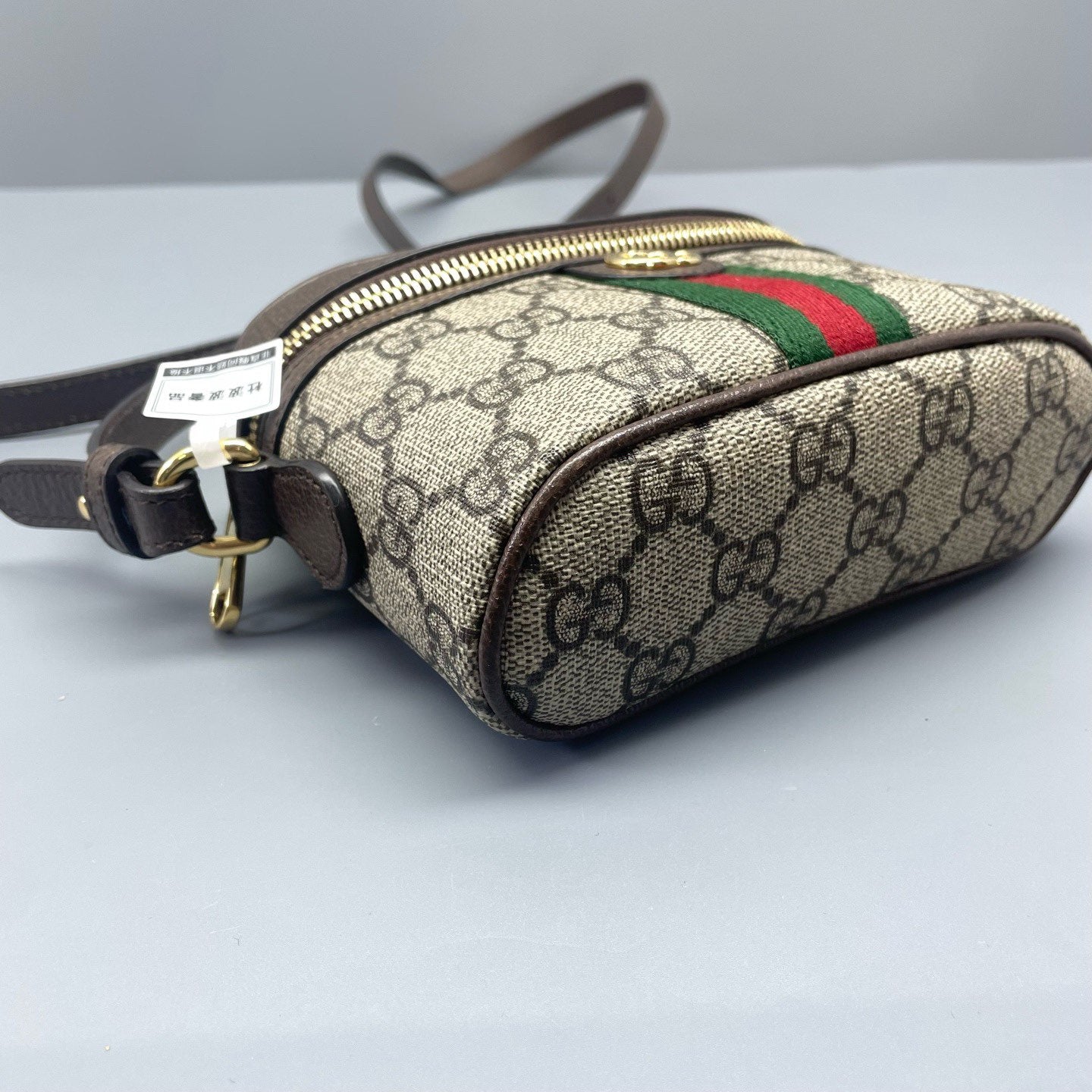 Gucci - Ophidia Mini Vanity Case - GG Supreme canvas with leather trim - Beige and ebony - (mini)