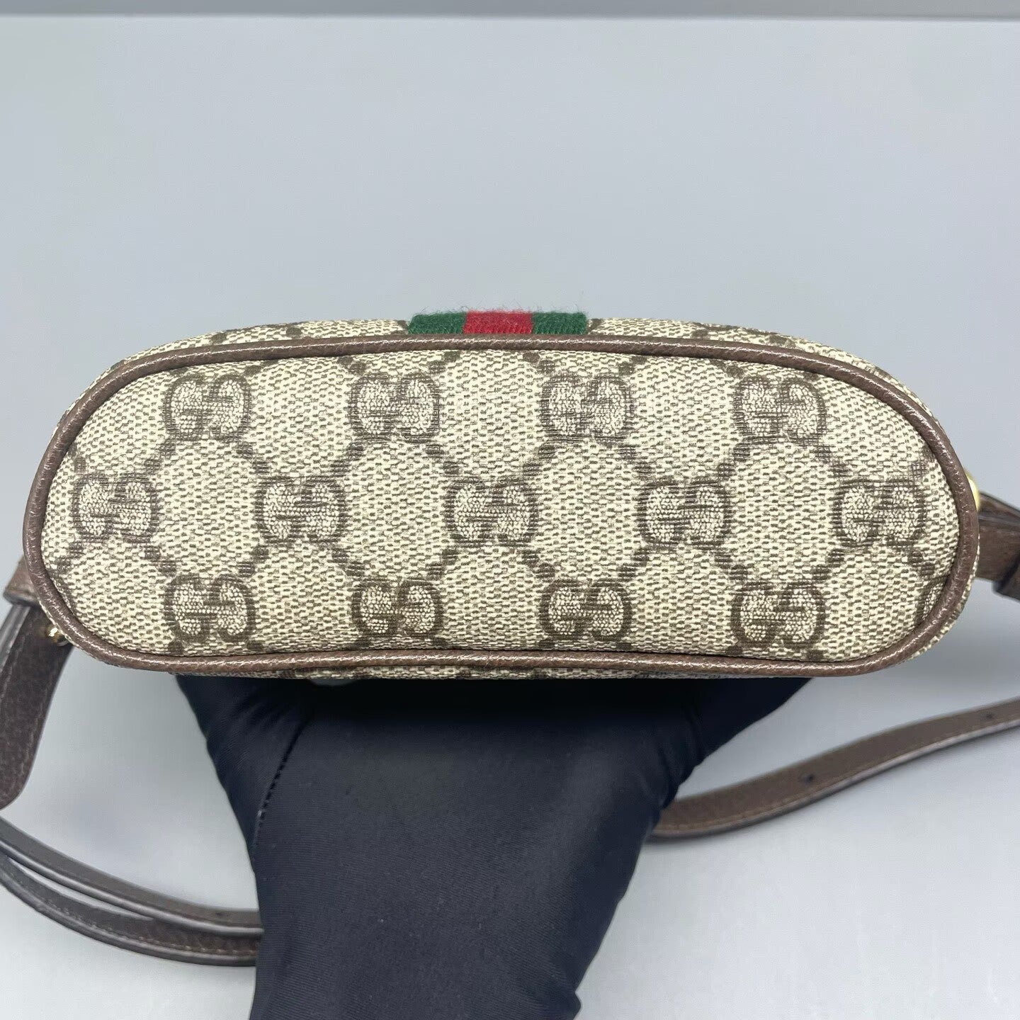 Gucci - Ophidia Mini Vanity Case - GG Supreme canvas with leather trim - Beige and ebony - (mini)