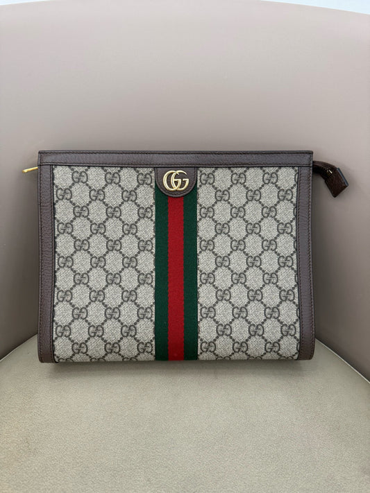 Gucci - Ophidia Pouch - Synthetic - Brown - (medium)