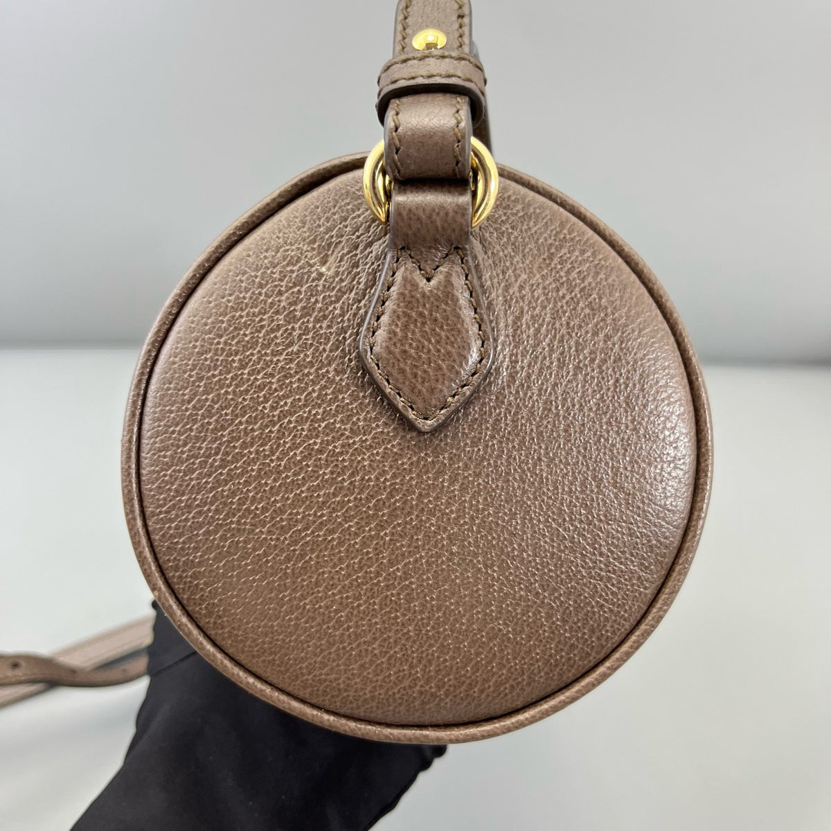 Gucci - Ophidia Round Barrel Bag - Synthetic - Brown - (mini)