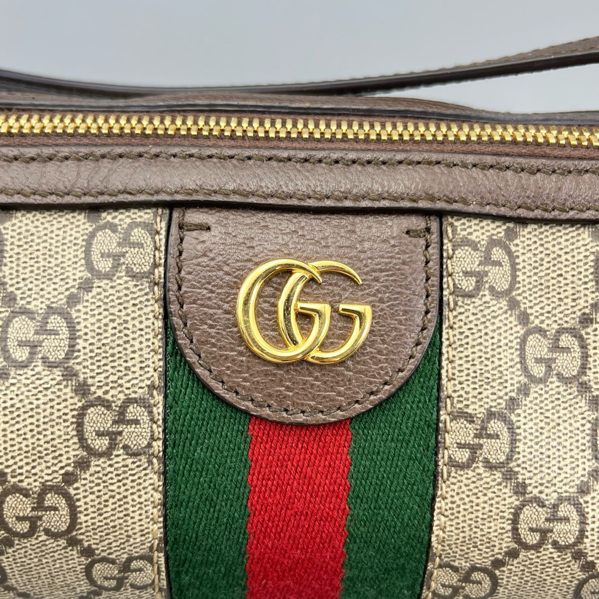 Gucci - Ophidia Round Barrel Bag - Synthetic - Brown - (mini)