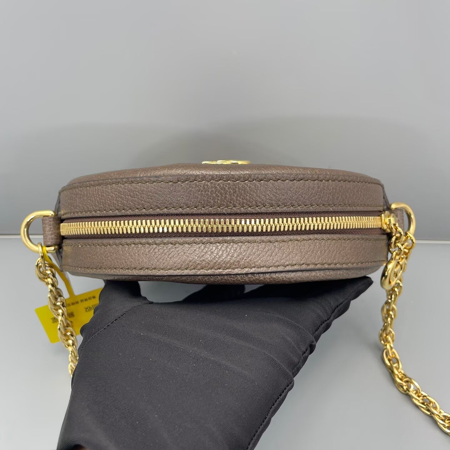 Gucci - Ophidia Round Mini Shoulder Bag - GG Supreme canvas with leather trim - Beige, Brown, Red, Green - (mini)