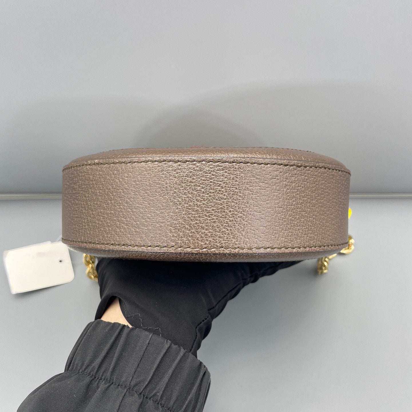 Gucci - Ophidia Round Mini Shoulder Bag - GG Supreme canvas with leather trim - Beige, Brown, Red, Green - (mini)