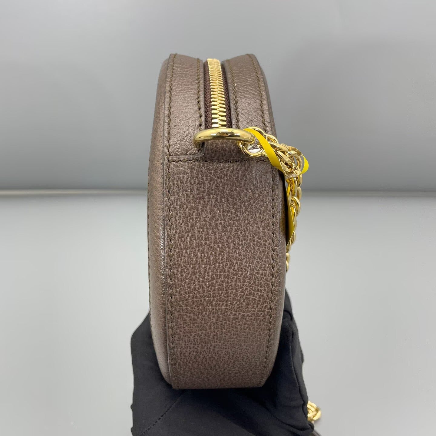 Gucci - Ophidia Round Mini Shoulder Bag - GG Supreme canvas with leather trim - Beige, Brown, Red, Green - (mini)