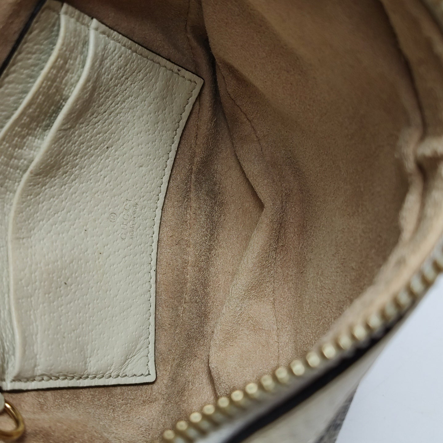Gucci - Ophidia Series - GG Supreme canvas with leather trim - Beige - (mini)