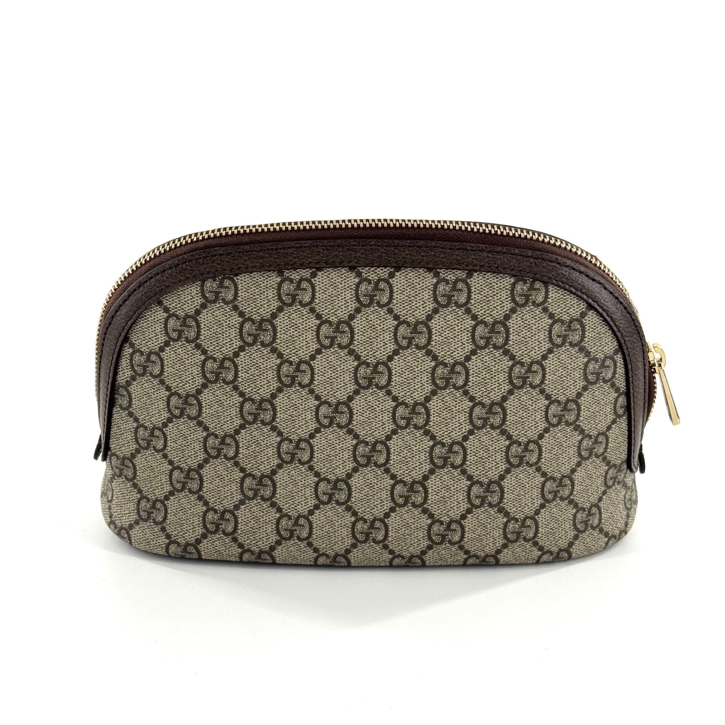 Gucci - Ophidia Shell Clutch Bag - GG Supreme canvas with leather trim - Beige - (small)