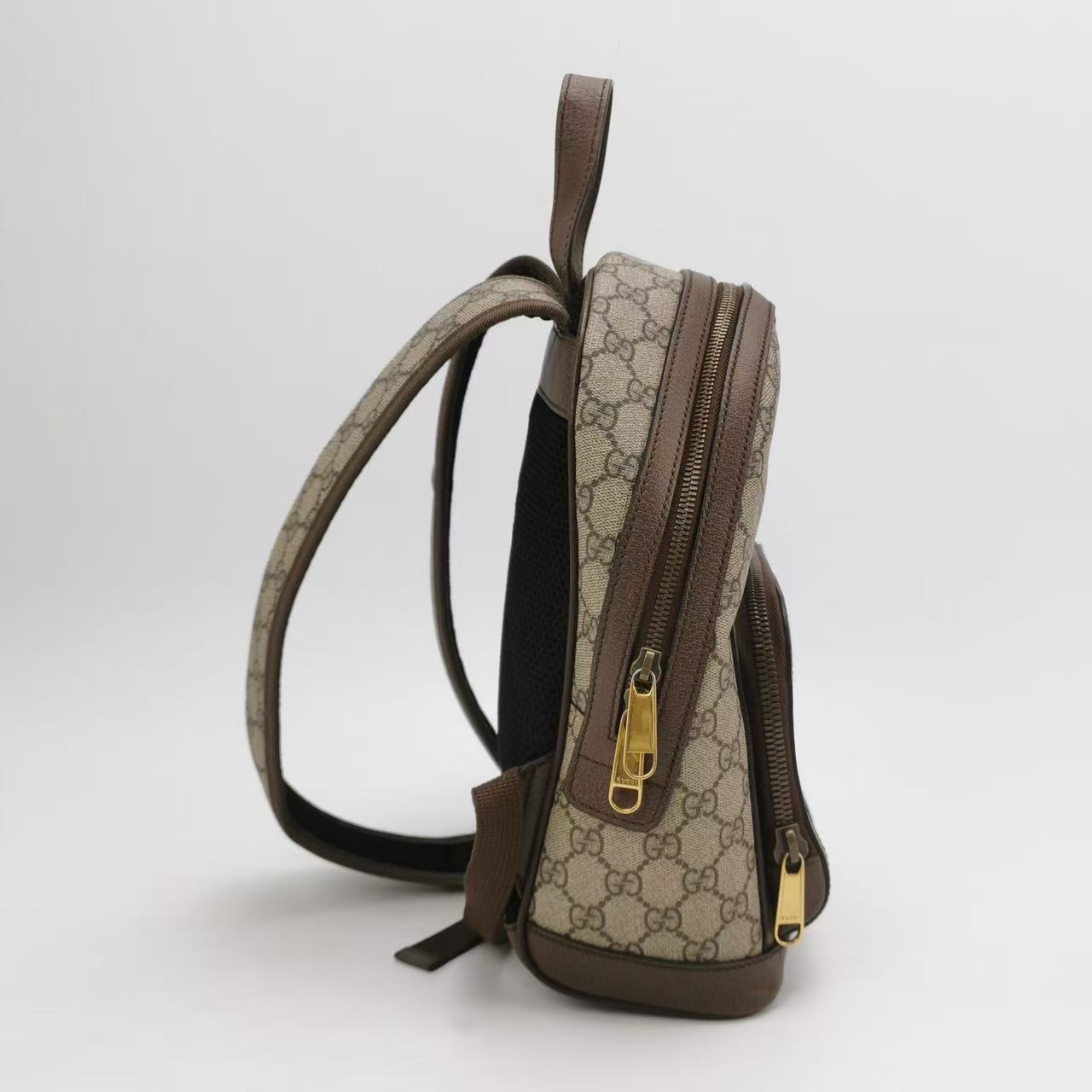 Gucci - Ophidia Small Backpack - GG Supreme canvas and leather - Beige, Brown, Red, Green - (Small)
