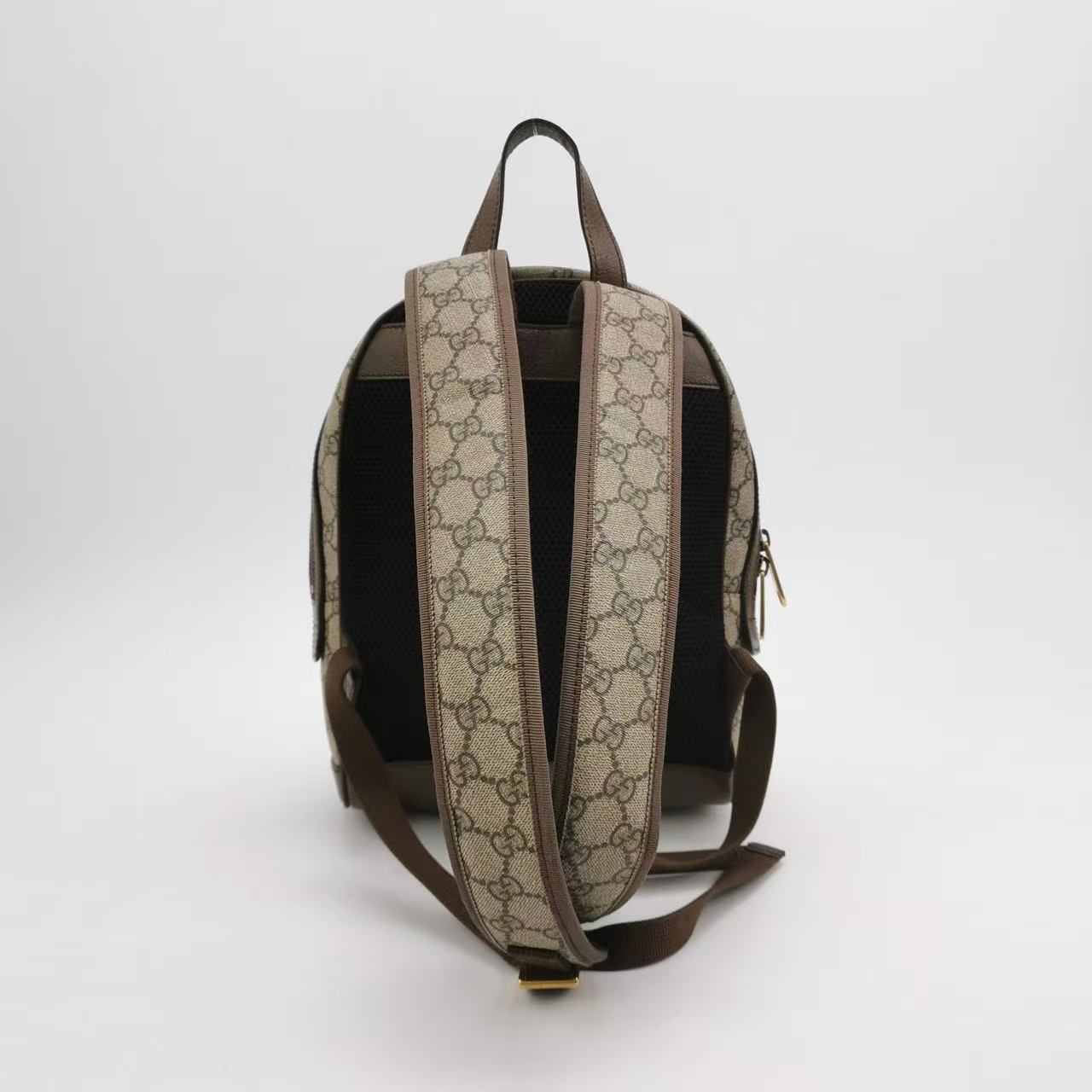 Gucci - Ophidia Small Backpack - GG Supreme canvas and leather - Beige, Brown, Red, Green - (Small)