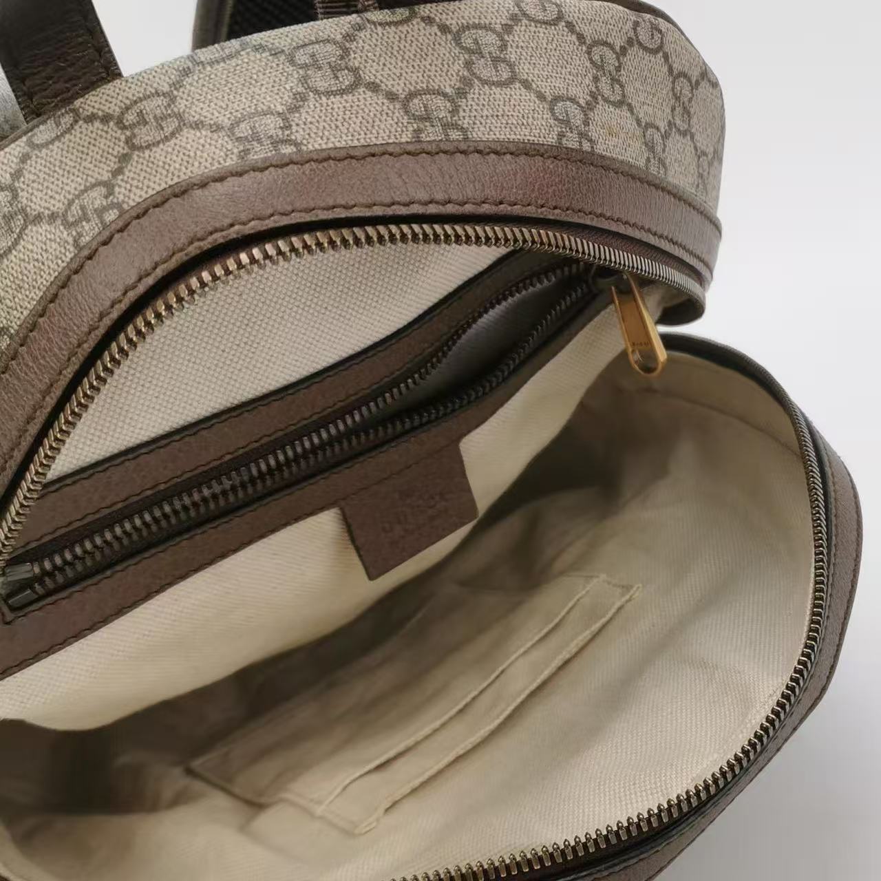 Gucci - Ophidia Small Backpack - GG Supreme canvas and leather - Beige, Brown, Red, Green - (Small)