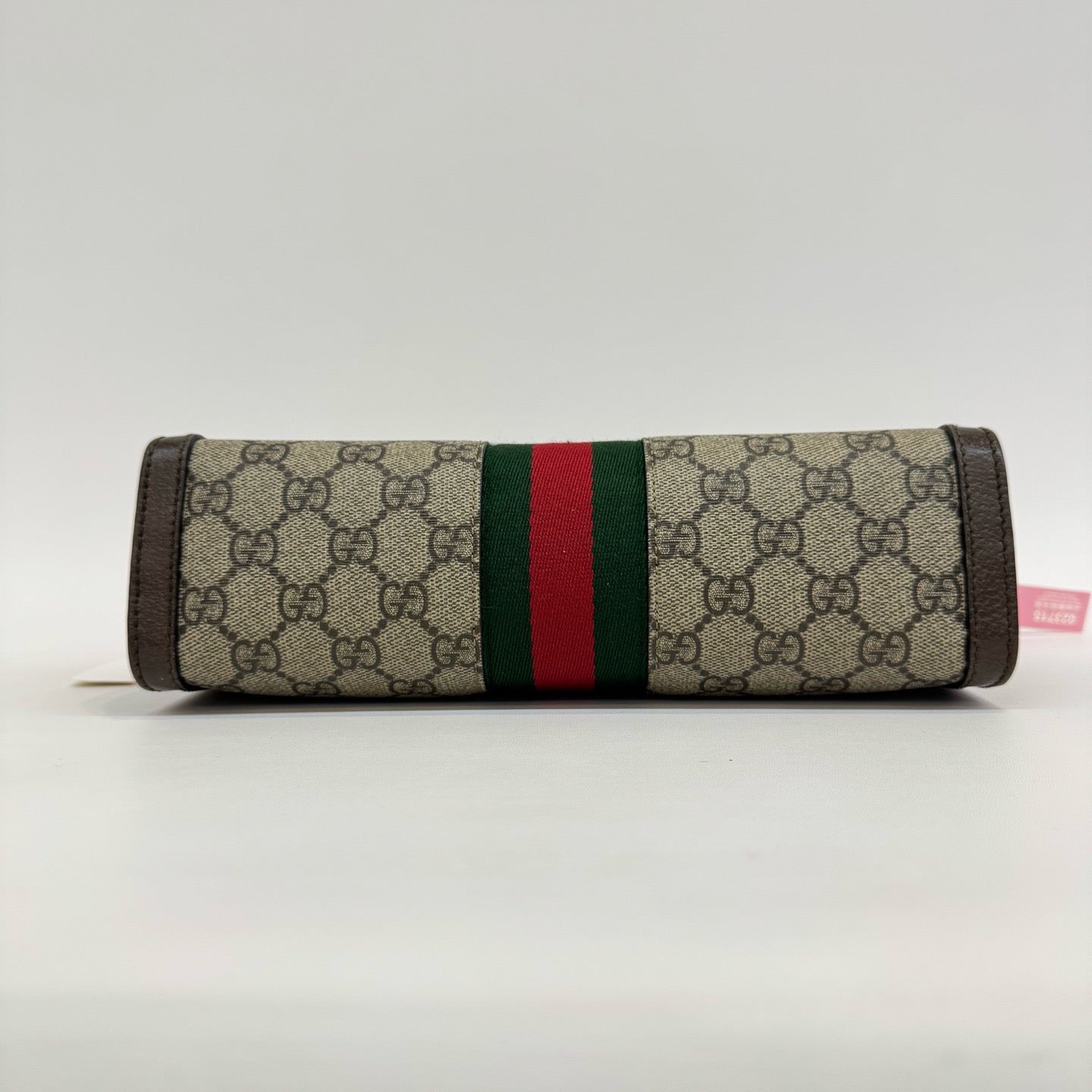 Gucci - Ophidia Small Chain Bag - GG Supreme canvas with leather trim - Beige and Ebony with Brown trim and Green/Red Web - (small)